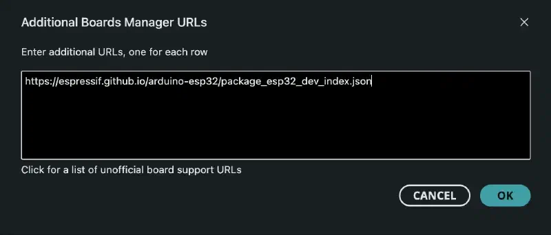 Adding board manager url