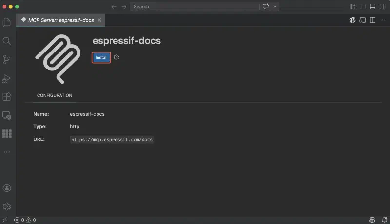 VS Code install screen