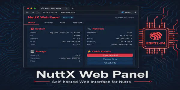 NuttX Web Panel: A self-hosted web interface for NuttX