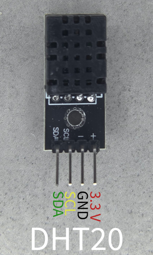 Fig. 1 - DHT 20 pinout