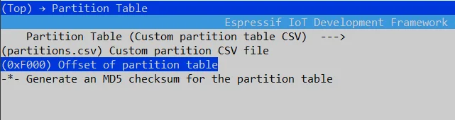 Increase Partition Table Offset