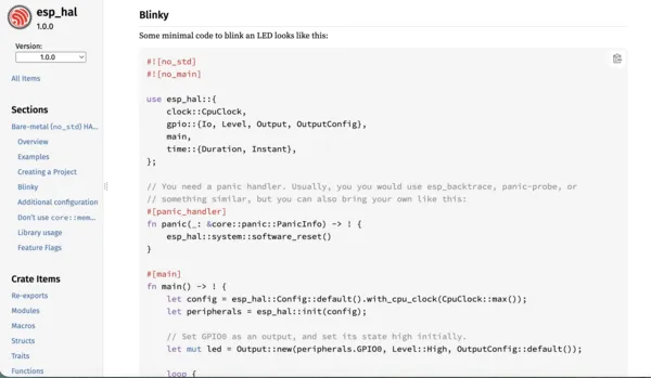 Finding examples in documentation